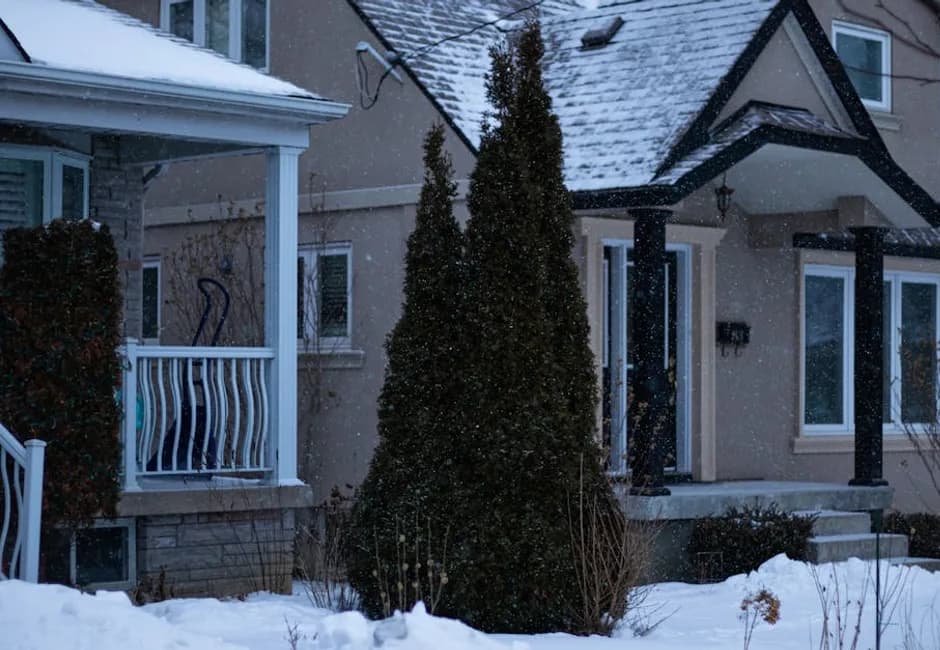 Oakville home in winter showing the importance of a reliable new furnace